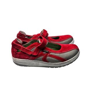 Sano By Mephisto Excess Women's Mary Jane Walking Shoes Size 10 Red EUC